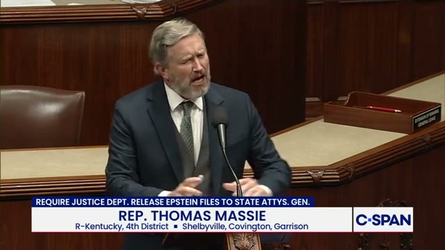 Thomas Massie speaking on the House floor during his Sep 16 extemporaneous address